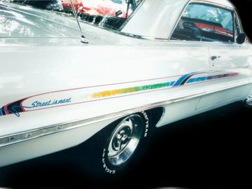 1964 Impala graphic painted pinstriping
