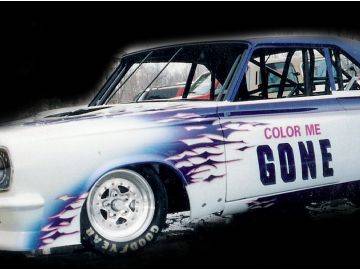 Color me gone cut — airbrush graphics custom paint by Keena's Inc, Warren MI