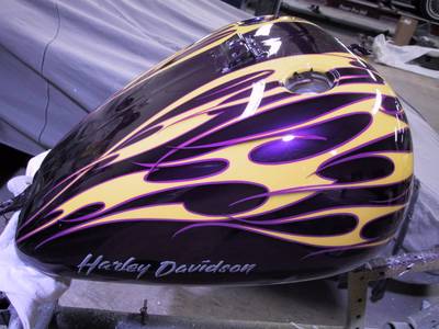 Flame13 — flames & fire custom paint by Keena's Inc, Warren MI