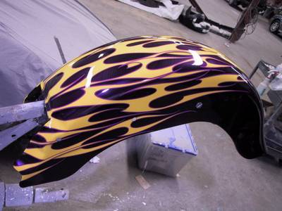 Flame14 — flames & fire custom paint by Keena's Inc, Warren MI