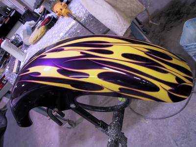Flame16 — flames & fire custom paint by Keena's Inc, Warren MI