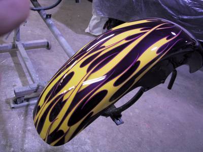 Flame17 — flames & fire custom paint by Keena's Inc, Warren MI