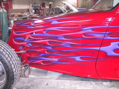 Flame21 — flames & fire custom paint by Keena's Inc, Warren MI