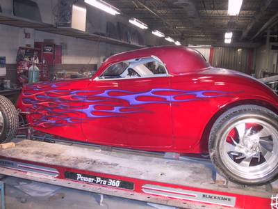Flame23 — flames & fire custom paint by Keena's Inc, Warren MI