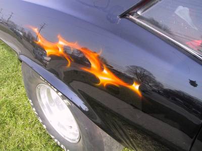 Flame29 — flames & fire custom paint by Keena's Inc, Warren MI