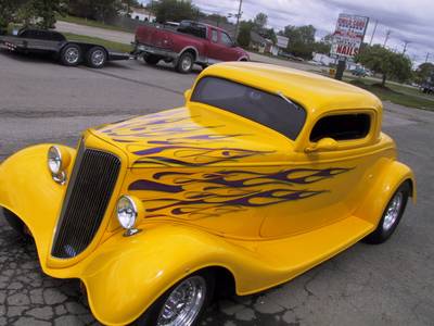 Flame33 — flames & fire custom paint by Keena's Inc, Warren MI