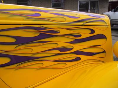 Flame37 — flames & fire custom paint by Keena's Inc, Warren MI