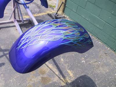 Flame38 — flames & fire custom paint by Keena's Inc, Warren MI