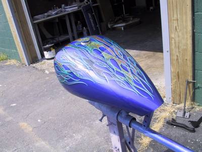 Flame41 — flames & fire custom paint by Keena's Inc, Warren MI