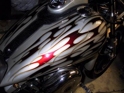 Flame43 — flames & fire custom paint by Keena's Inc, Warren MI