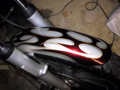 Flame45 — flames & fire custom paint by Keena's Inc, Warren MI