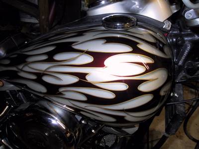Flame46 — flames & fire custom paint by Keena's Inc, Warren MI