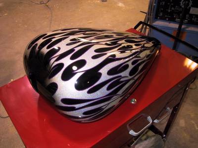 Flame48 — flames & fire custom paint by Keena's Inc, Warren MI