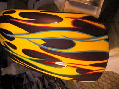 Flame49 — flames & fire custom paint by Keena's Inc, Warren MI