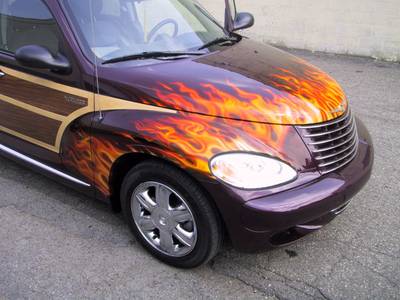 Flame50 — flames & fire custom paint by Keena's Inc, Warren MI