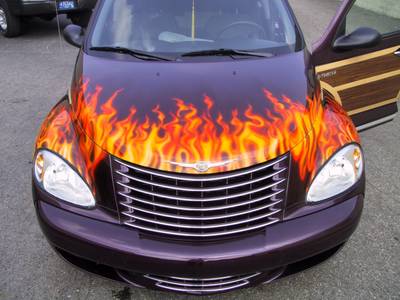 Flame51 — flames & fire custom paint by Keena's Inc, Warren MI