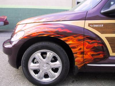 Flame53 — flames & fire custom paint by Keena's Inc, Warren MI