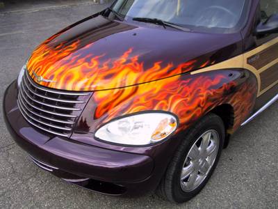 Flame54 — flames & fire custom paint by Keena's Inc, Warren MI
