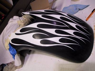 Flame55 — flames & fire custom paint by Keena's Inc, Warren MI