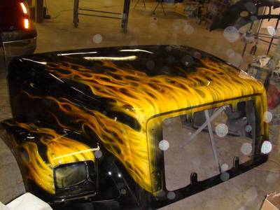 Flame62 — flames & fire custom paint by Keena's Inc, Warren MI