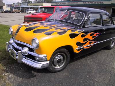 Flame67 — flames & fire custom paint by Keena's Inc, Warren MI