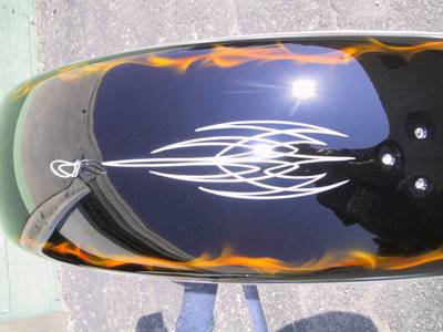 Flame72 — flames & fire custom paint by Keena's Inc, Warren MI