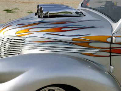 Flame75 — flames & fire custom paint by Keena's Inc, Warren MI