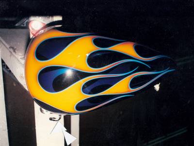 Flame78 — flames & fire custom paint by Keena's Inc, Warren MI