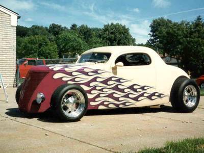 Flame80 — flames & fire custom paint by Keena's Inc, Warren MI