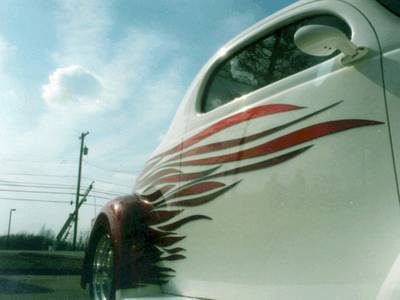 Flame81 — flames & fire custom paint by Keena's Inc, Warren MI