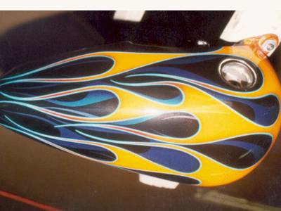 Flame83 — flames & fire custom paint by Keena's Inc, Warren MI