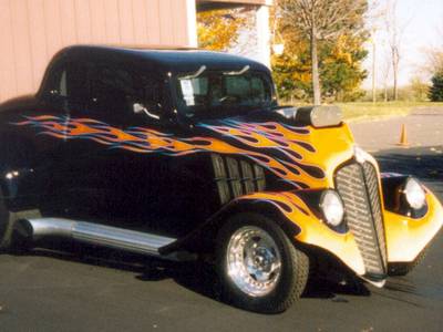 Flame85 — flames & fire custom paint by Keena's Inc, Warren MI