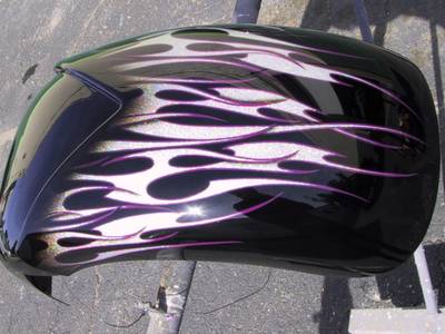 Flame9 — flames & fire custom paint by Keena's Inc, Warren MI