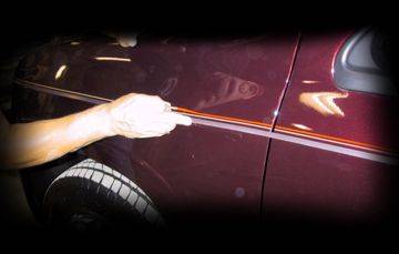 Hand pinstriping — freehand pinstriping custom paint by Keena's Inc, Warren MI