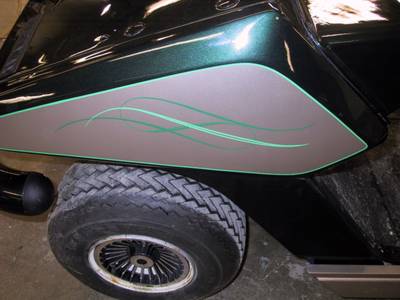 Pinstripe28 — freehand pinstriping custom paint by Keena's Inc, Warren MI