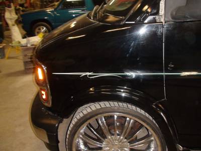 Pinstripe44 — freehand pinstriping custom paint by Keena's Inc, Warren MI