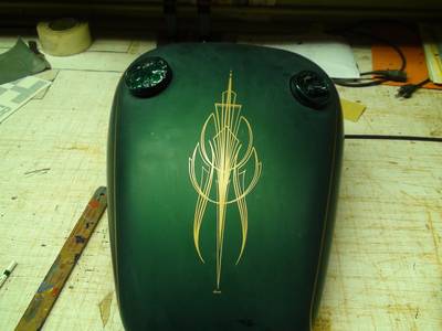 Pinstripe7 — freehand pinstriping custom paint by Keena's Inc, Warren MI
